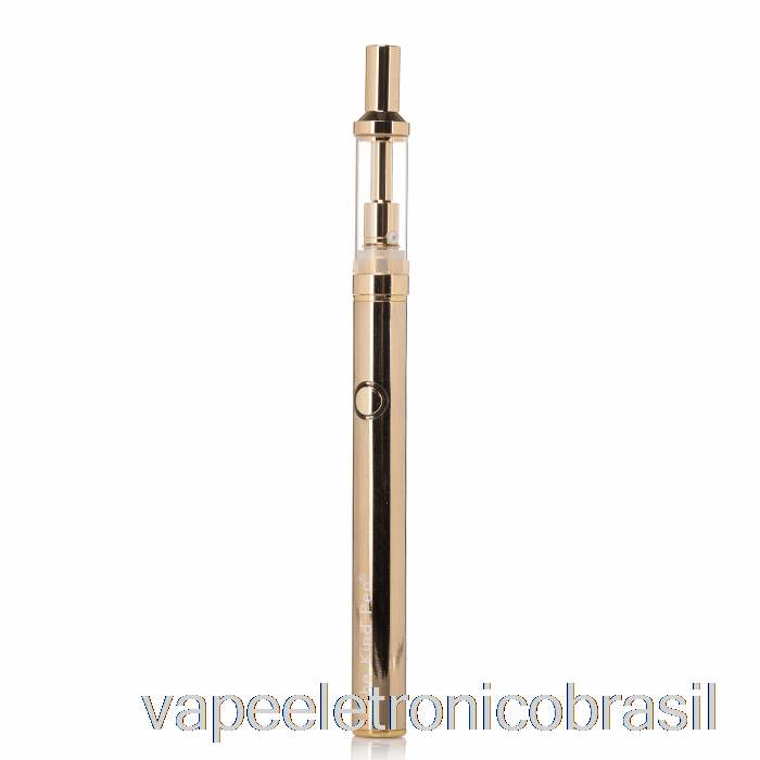 Vape Recarregável The Kind Pen Slim 510 Vaporizer Kit Gold